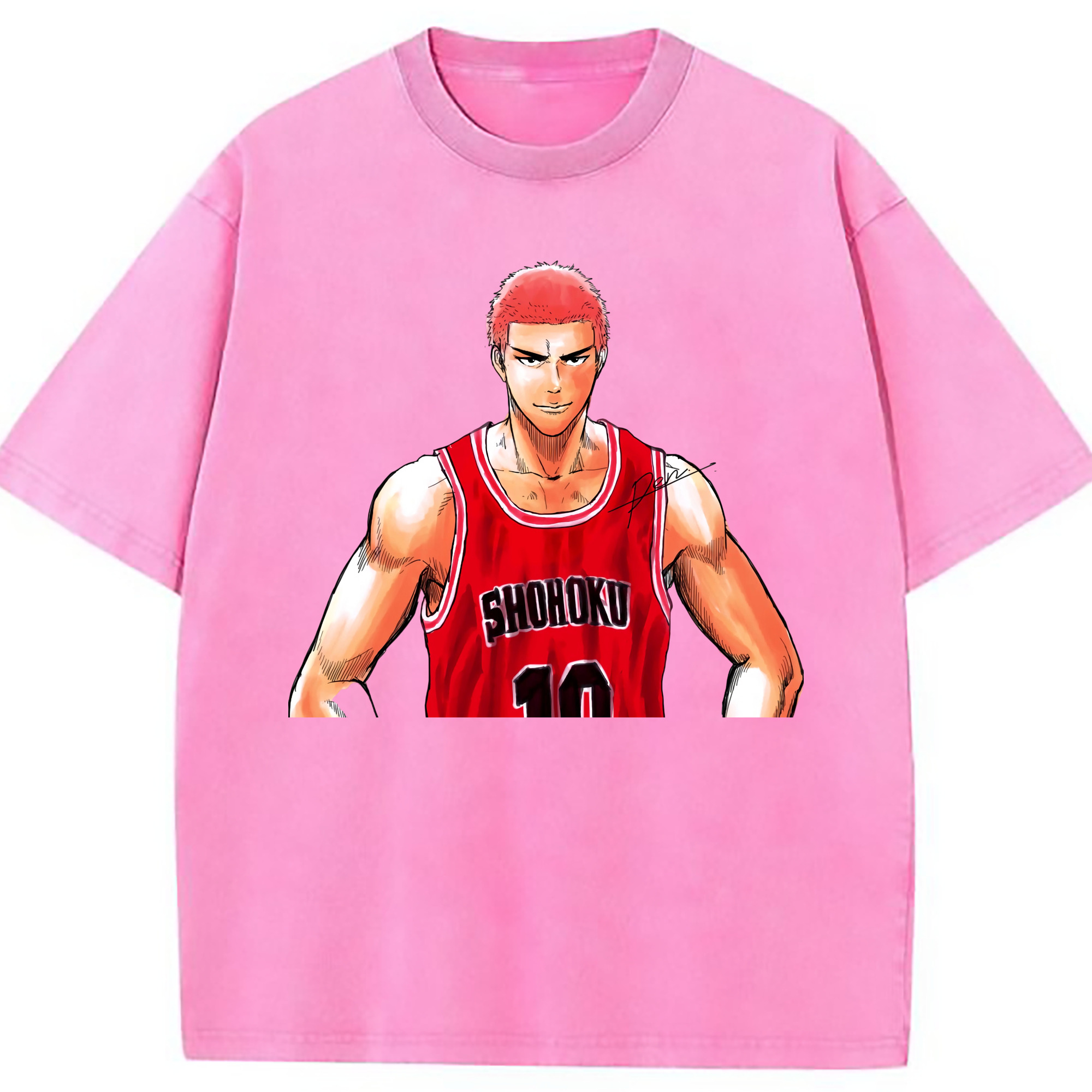 （画像用） SLAM DUNK／スラムダンク 綿100% ヴィンテージ風 半袖Tシャツ（フロントプリント）